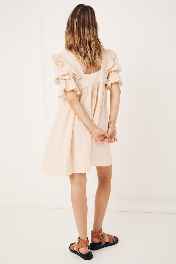 Mae Linen Mini Dress – SPELL